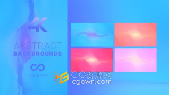 4K视频素材-抽象动画艺术背景明亮流动循环动画VJ视频素材