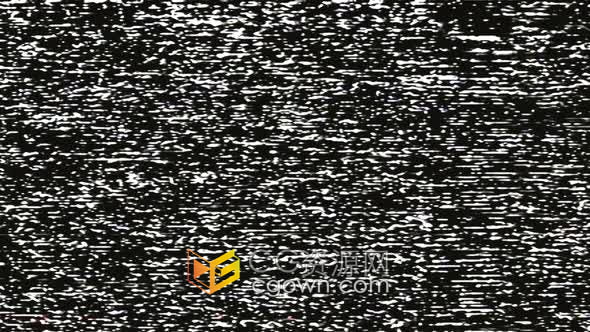 视频素材-黑白VHS电视噪点雪花叠加效果素材4K分辨率