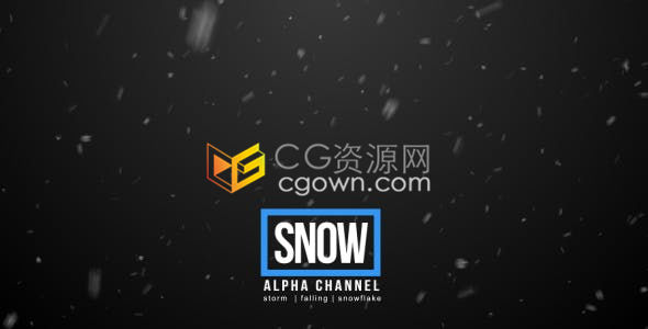 4组带Alpha通道的实用降雪下雪灰尘雪花粒子循环视频素材免费下载