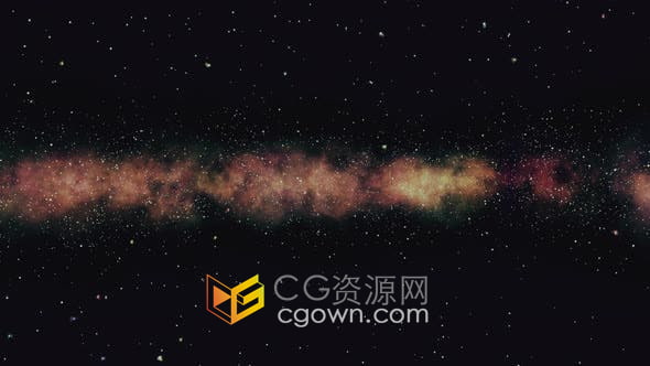 视频素材-浩瀚宇宙美丽外层空间满天繁星星云背景动画