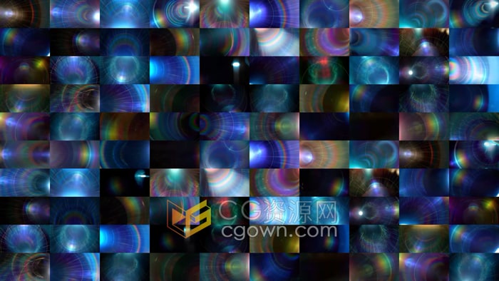 54组镜头逆光环光晕叠加效果4K视频素材Radiant Halo