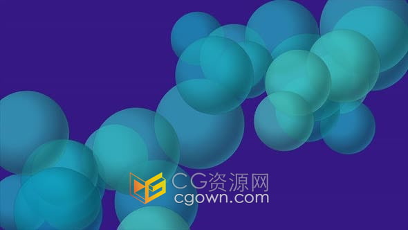 视频素材-紫色背景上缓慢移动的逼真3d球体动态壁纸