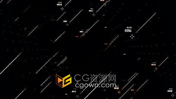 4K视频素材-天文学天体物理学概念抽象条纹数字粒子背景素材