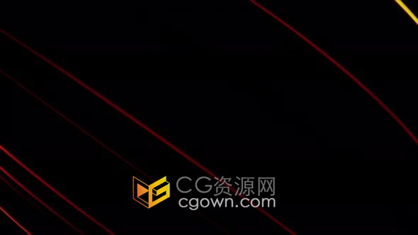 视频素材-黑暗中时隐时现的波浪式柔和抽象光笔运动背景动画