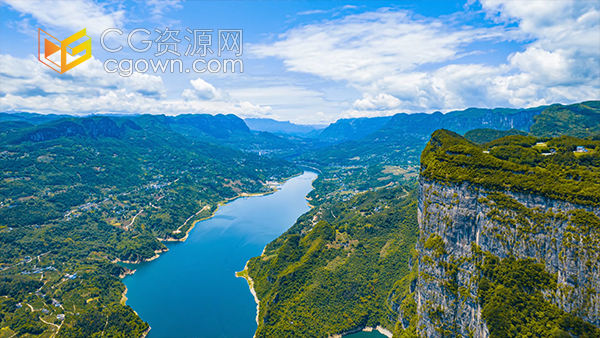 湖北恩施野三峡4A景区延时风景实拍视频素材