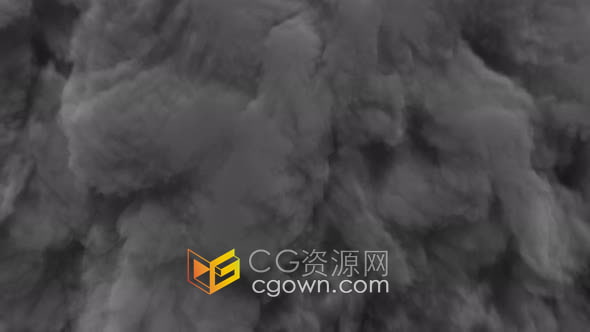 视频素材-带Alpha通道灰色烟雾浓烟转场过渡效果
