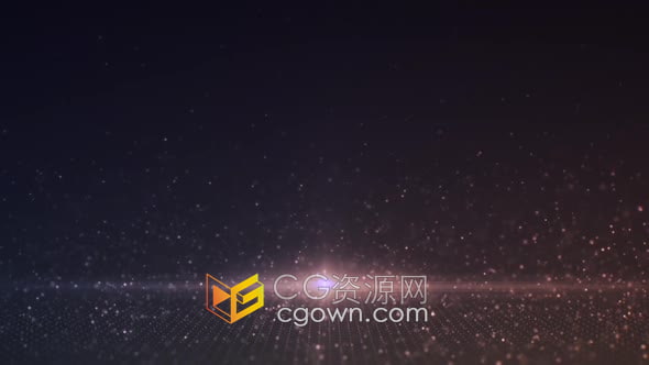 视频素材-发光粒子上升浮动颁奖晚会年会活动舞台背景