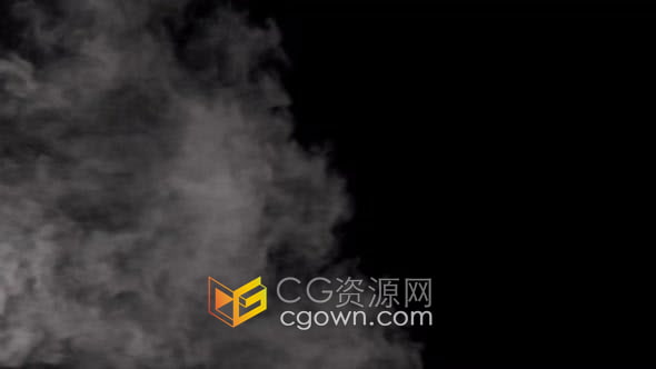 视频素材-带Alpha通道逼真白色烟雾过渡烟尘雾气转场效果