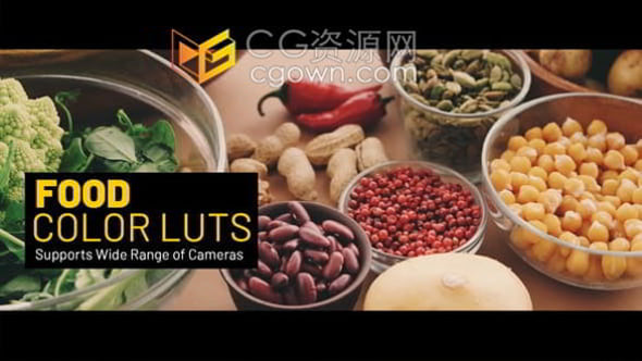 厨房餐厅食物美味靓丽增色LUTs调色15种预设文件