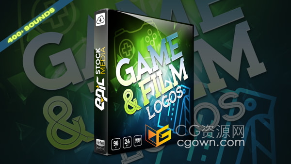 400个电影或游戏标志动画转场音效素材Game & Film Logo Transitions