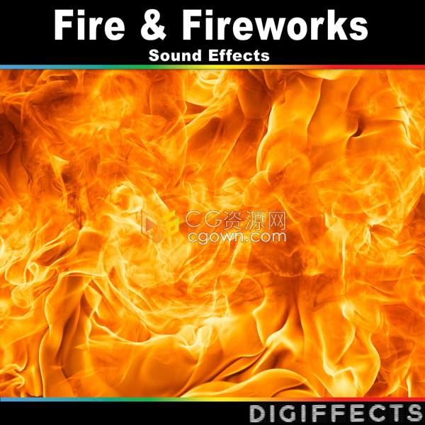 Digiffects音效库 Fire & Fireworks烟火篝火烟花烈焰火柴点燃音效素材