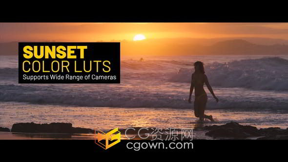 夕阳日落风格优雅温馨时尚影视级LUTs调色20种预设文件