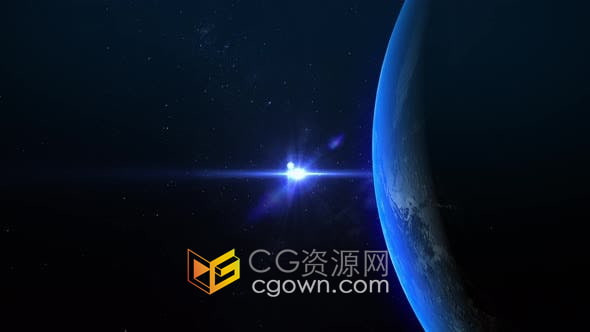 视频素材-4K地球昼夜更替一天时间流逝旋转运动循环背景