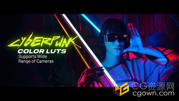 潮流绚丽科幻都市赛博朋克风格调色26种LUTs预设文件