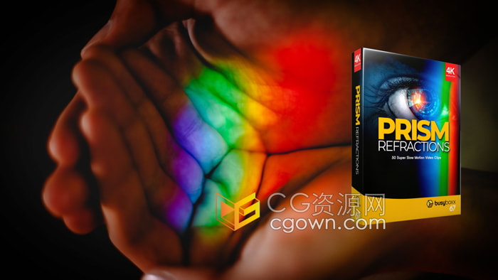 4K视频素材50组梦幻棱镜折射真实光效叠加元素V67 Prism Refractions