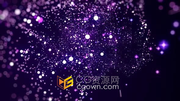 视频素材-led发光星云粒子太空飞行宇宙星空动态屏保舞台背景