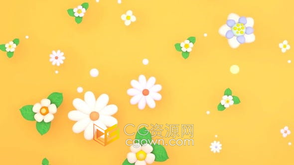 视频素材-环状五颜六色花朵动画音乐会舞台LED背景视频
