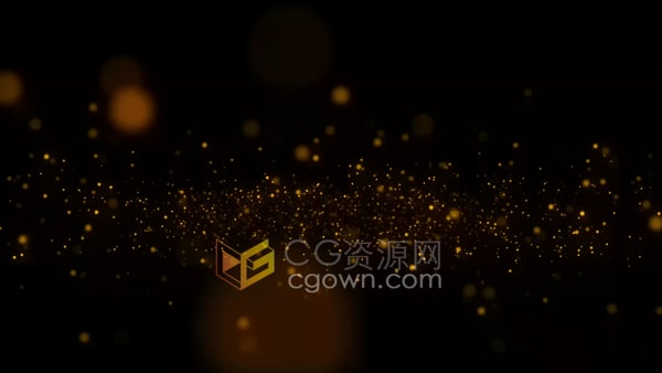 飞舞金色粒子动画4K分辨率活动背景视频素材