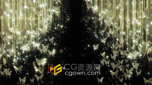 视频素材-抽象豪华水晶吊灯发光灯饰艺术背景