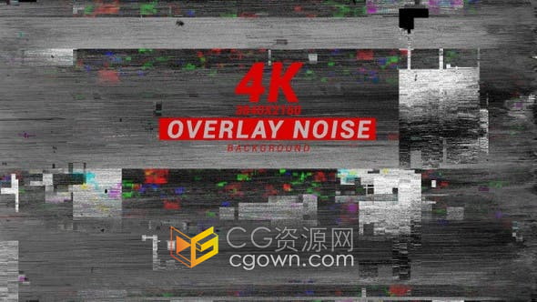 复古vhs磁带监视器破损叠加噪点效果动画视频素材