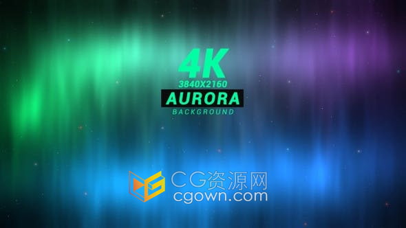 4k美丽北极光星空流动自然景象背景视频素材免费下载