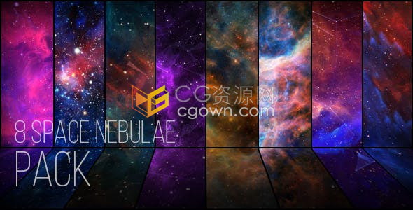 8种宇宙飞行星系恒星太空星云特效天文学动态背景视频素材下载