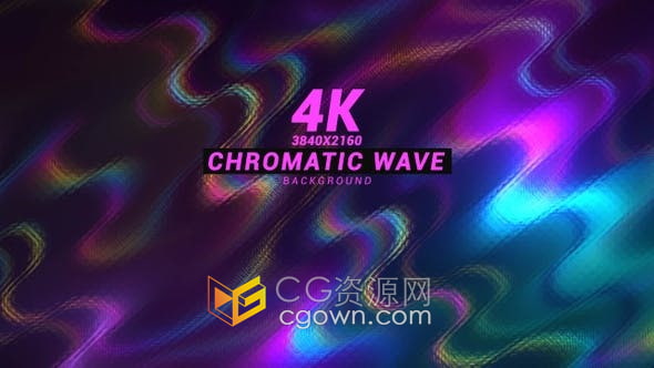 抽象三维空间炫晕感色波旋转彩色渐变金属波动画背景视频素材