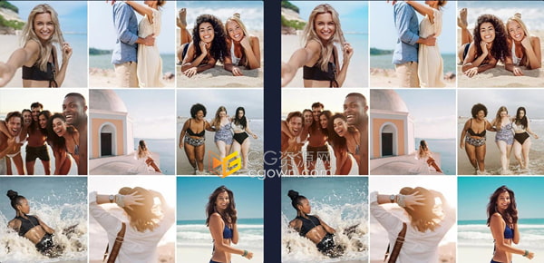 适合度假夏季远足热带探险照片和视频的海滩蓝调LUT