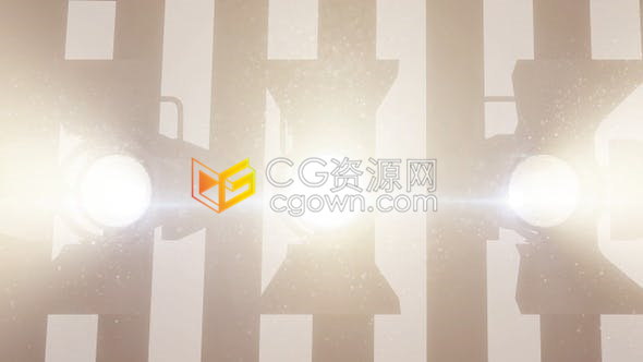 模拟DJ舞台反射器专业舞台4k灯光粒子反射光效视频素材免费下载