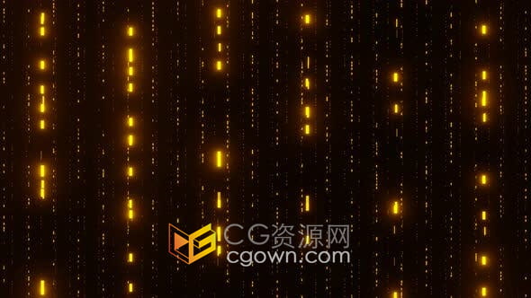 视频素材-4k抽象闪闪发光的粒子条纹下降坠落图形动画节日装饰视频背景