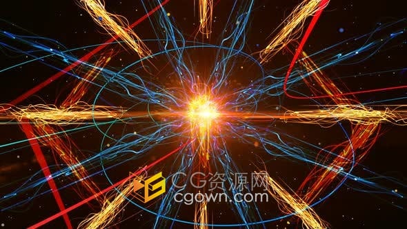 视频素材-等离子引擎VJ循环镜头音乐会舞厅酒吧夜总会舞台背景