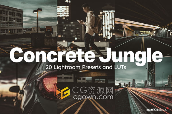 20个单调沉闷黑暗混凝土风格LUT和 Lightroom预设