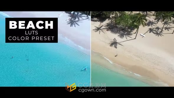 12组海滩风景视频调色预设Beach LUTs