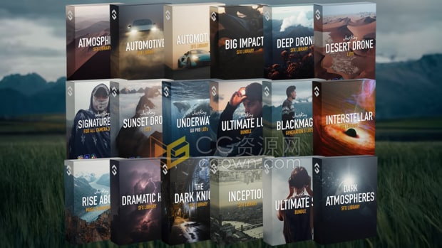 The Master Bundle 90种电影级LUTs调色预设1200种音效素材