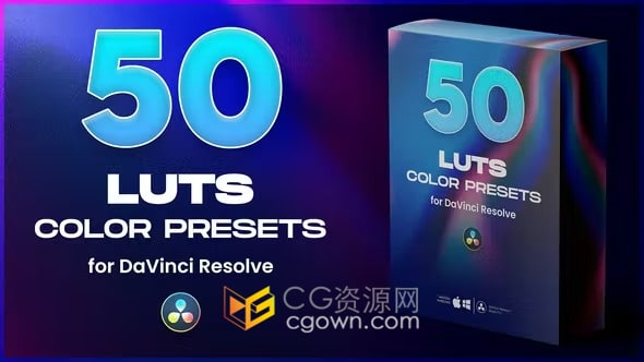50组高质量视频调色预设文件LUTs pack
