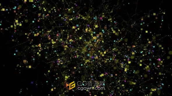 闪闪发光风格化像素程式化通信背景视频素材免费下载