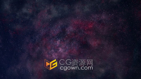 飞往星云太空繁星点点银河系背景视频素材下载