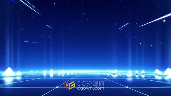 现代信息技术数字网络企业概念蓝色未来科技背景视频素材