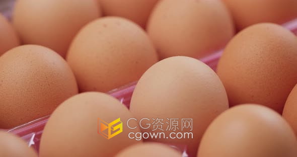 实拍素材-鸡蛋特写农场绿色有机食品营养鲜鸡蛋视频素材