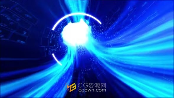 高科技工业信息技术网络企业概念数据传输背景视频素材