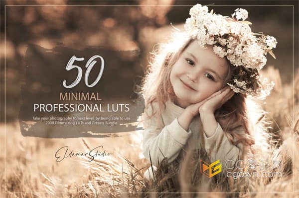 50个Minimal简约可爱充满童真色彩LUT和预设包免费下载
