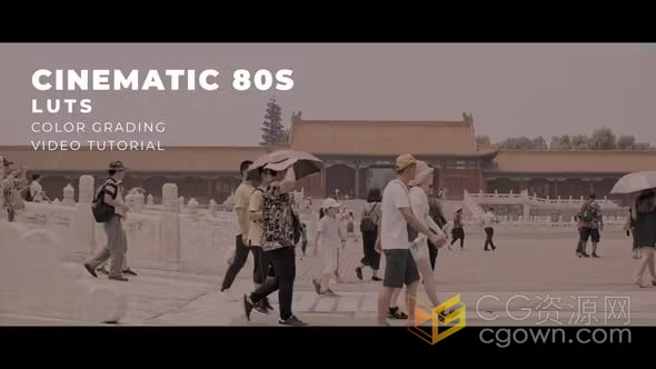 12个电影风格80年代LUT复古vlog色彩校正