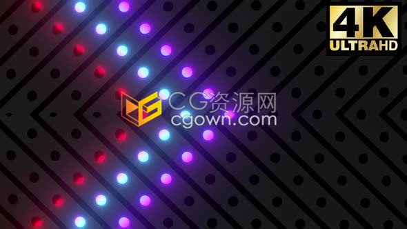 4K分辨率VJ素材炫彩闪烁灯光舞台视觉效果背景视频素材下载