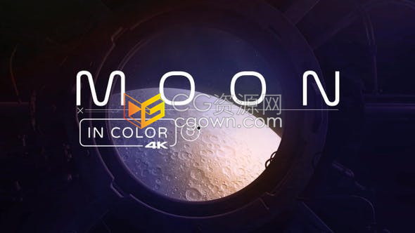 航空航天局太空外月球月亮表面地形动画效果视频素材下载