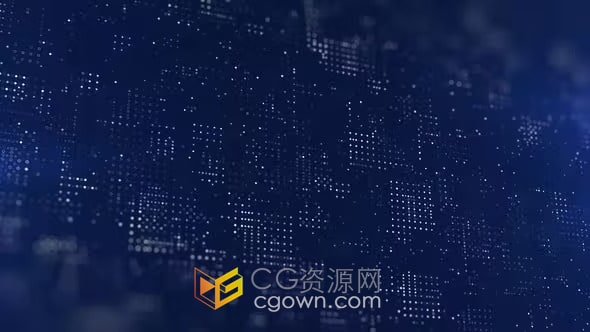 视频素材-全息高科技信息图数据中心技术背景