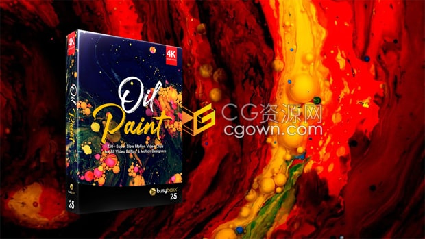 4K分辨率视频素材-134组多种彩色油漆流动水彩液体特效动画素材