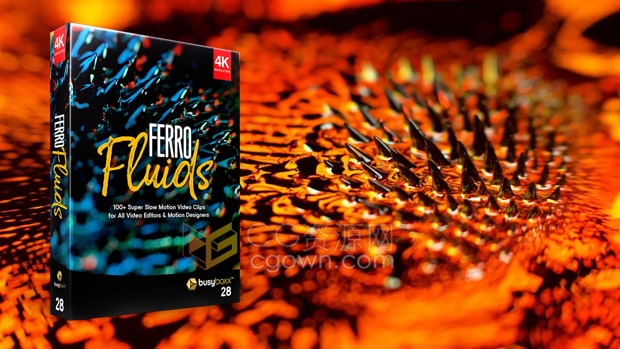 100组近距离微观特写抽象流体磁吸特效动画背景4K分辨率视频素材