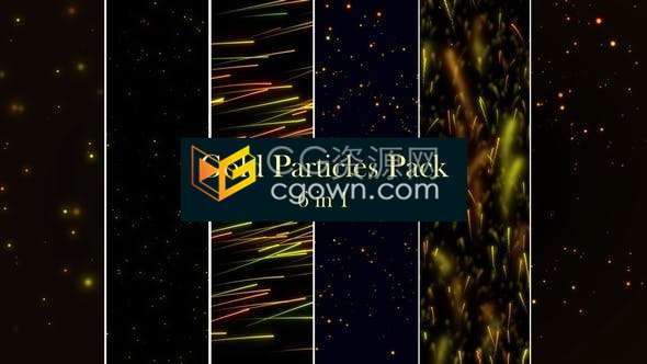 视频素材4K分辨率循环动态背景粒子闪光生长动画效果