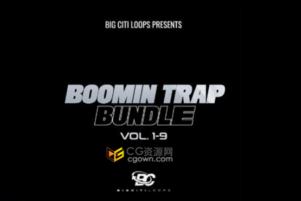 Boomin陷阱捆绑包(第1-9卷)包含roaring 808s优雅长笛即兴演奏等