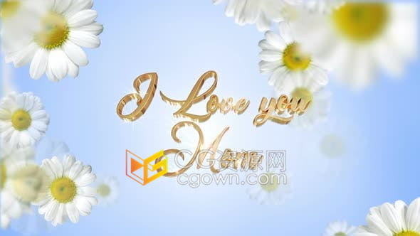 视频素材4K分辨率母亲节快乐花瓣动画活动动态背景视频效果